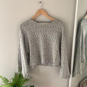 Lush cropped bell sweater